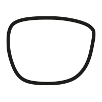 An icon of a pair of singlevision glasses